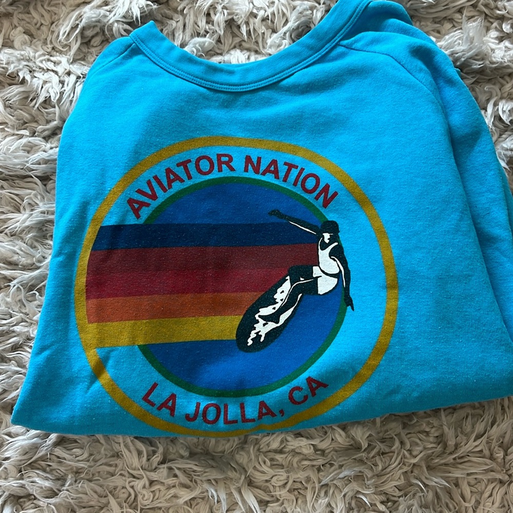 Rare color Aviator Nation relaxed crew neck sweatshirt